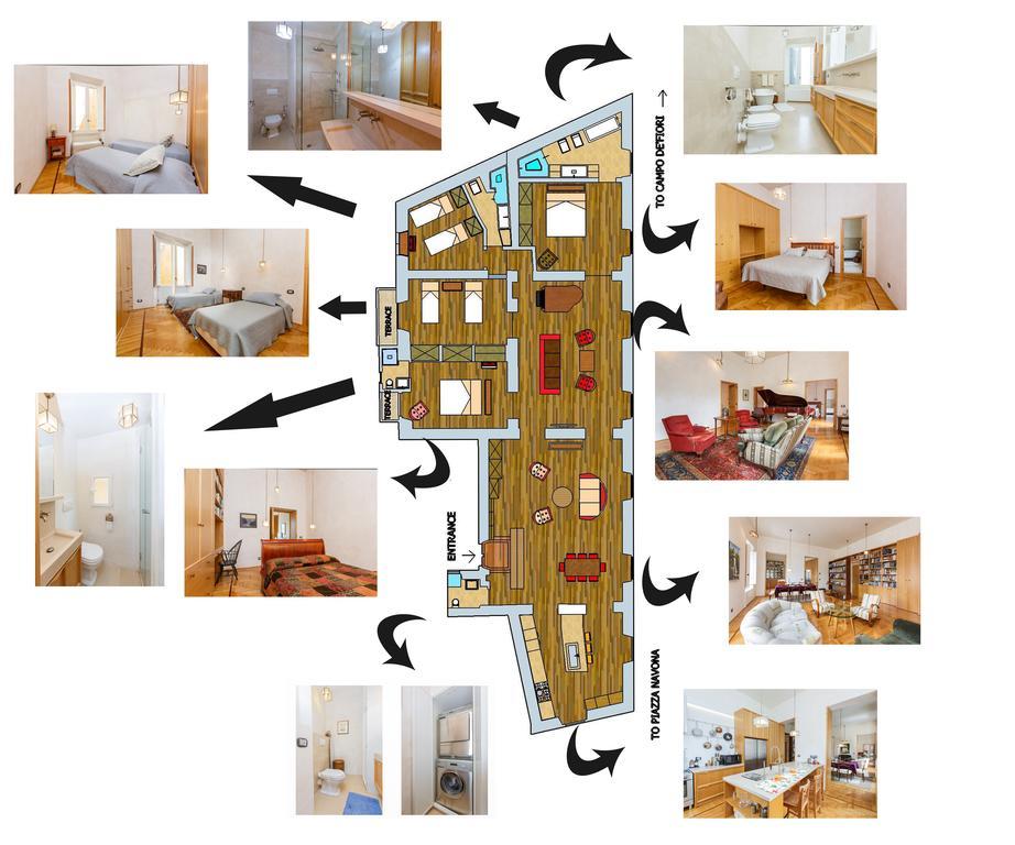 Habitat'S Navona 4Br Apartment روما المظهر الخارجي الصورة